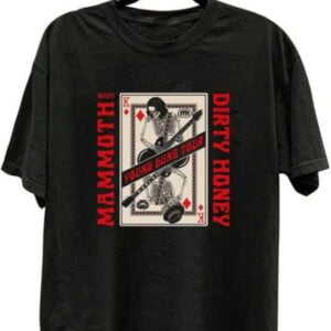 Dirty Honey Mammoth WVH Young Guns Tour 2022 T Shirt Merch