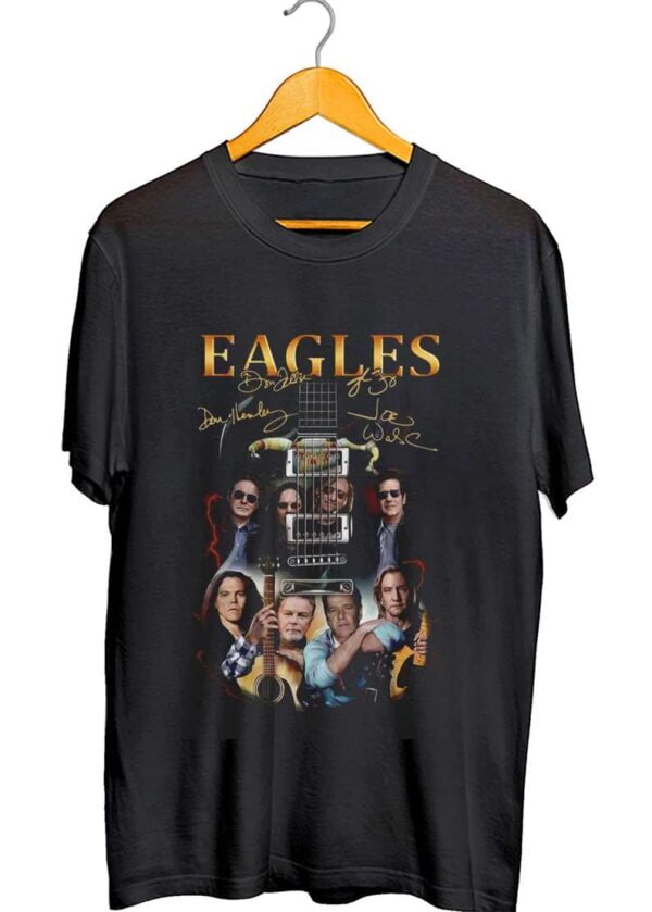 Eagles Rock Band Guitar Signatures T Shirt