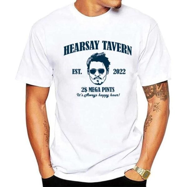 HearSay Mega Pint Brewing Co T Shirt Johnny Depp