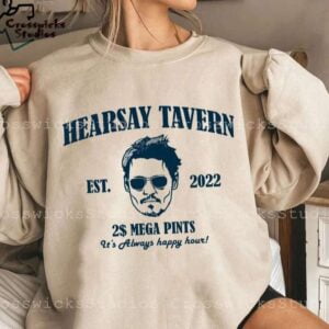 HearSay Tavern Shirt Justice For Johnny Depp Mega Pint