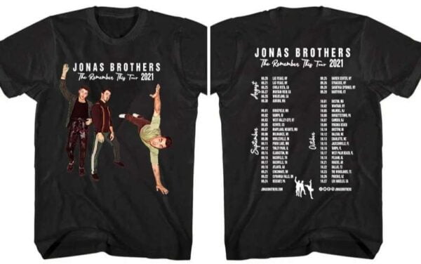 Jonas Brothers The Remember This Tour 2021 T Shirt