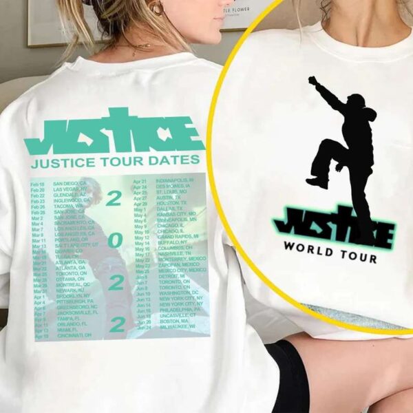 Justin Bieber Justice World Tour 2022 Shirt