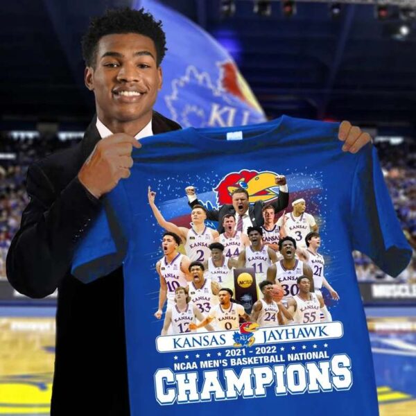 Kansas Jayhawks Champions National Championship NCAA 2022 T Shirt