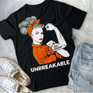 MS Warrior Unbreakable T Shirt Multiple Sclerosis Awareness