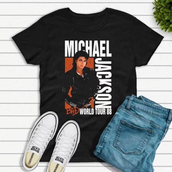 Michael Jackson Bad World Tour 88 T Shirt