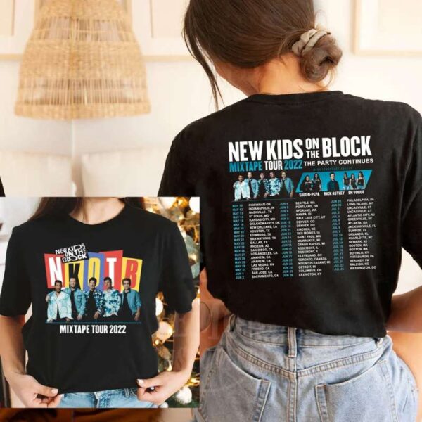 New Kids On The Block Mixtape Tour 2022 Concert Shirt