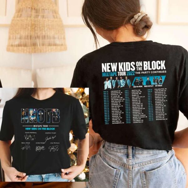 New Kids On The Block Mixtape Tour 2022 Merch Shirt NKOTB
