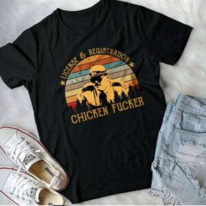 Rodney Farva License Registration Chicken Fucker Shirt Super Troopers