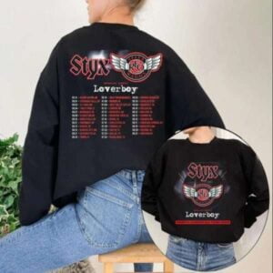 STYX Tour 2022 REO Speed Wagon Loverboy Band T Shirt
