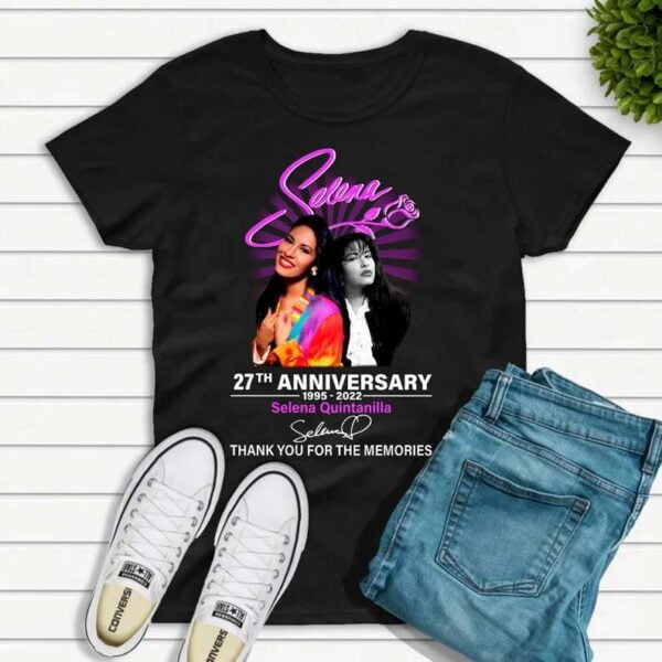 Selena Quintanilla 27th Anniversary 1995 2022 Signature T Shirt