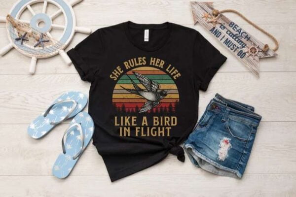 She Rules Her Life Like A Bird In Flight T Shirt Stevie Nicks Fleetwood Mac