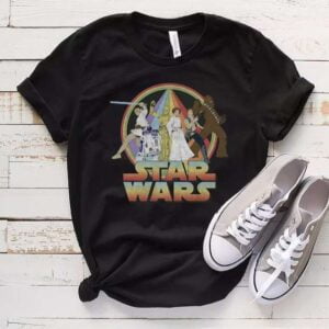 Star Wars Rainbow Group Poster T Shirt
