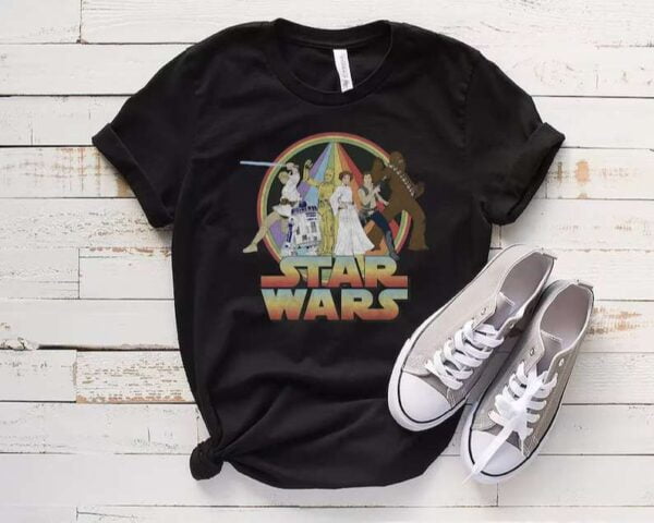 Star Wars Rainbow Group Poster T Shirt