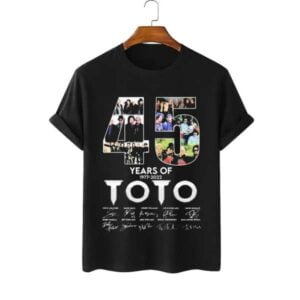 TOTO 1977 2022 Signatures T Shirt Music Band