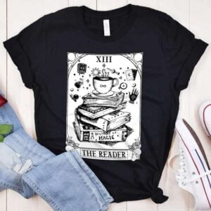 The Reader Tarot Card Shirt Book Lover
