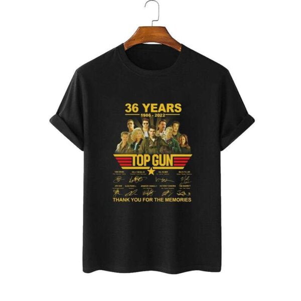 Top Gun 36 Years 1986 2022 Thank You For The Memories T Shirt