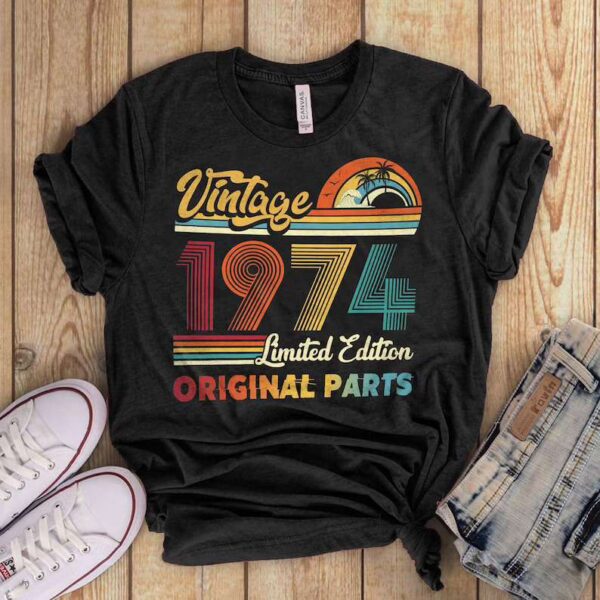 Vintage 1974 Birthday Shirt 48 Birthday