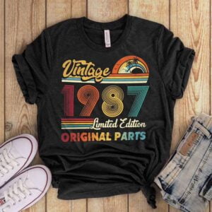 Vintage 1987 Birthday Shirt 35 Birthday