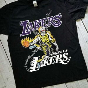 Warren Lotas x Lakers Los Angels Skeleton T Shirt