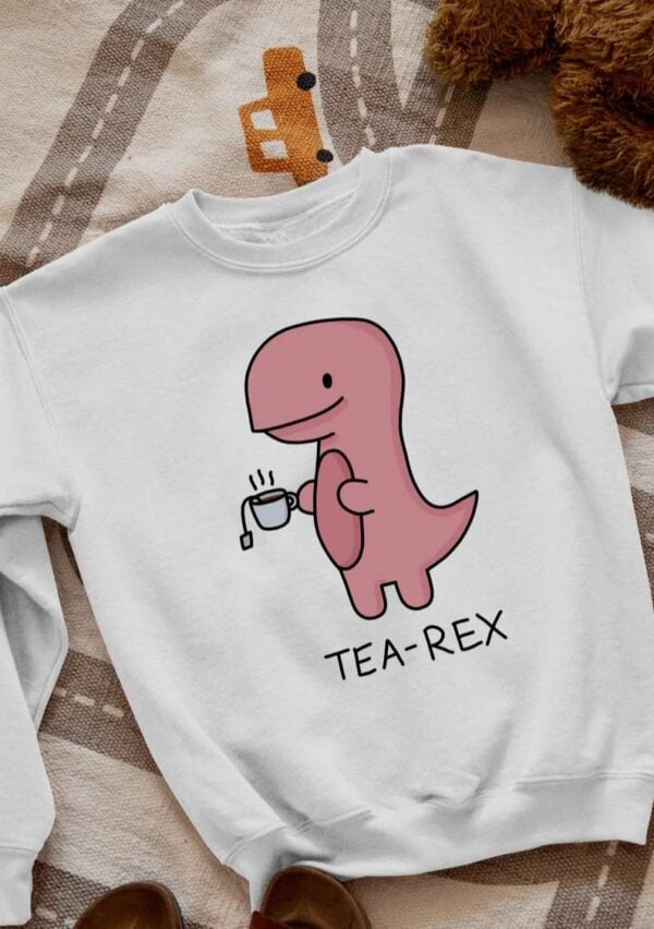 Antidepressed Tea Rex Cute Dinosaur T Shirt Mom Tea Lover