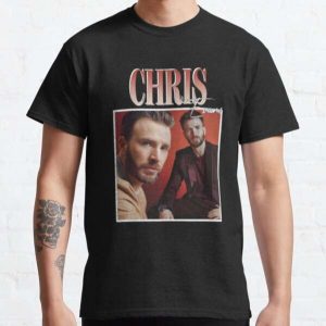 Chris Evans Classic T Shirt Movie Actor
