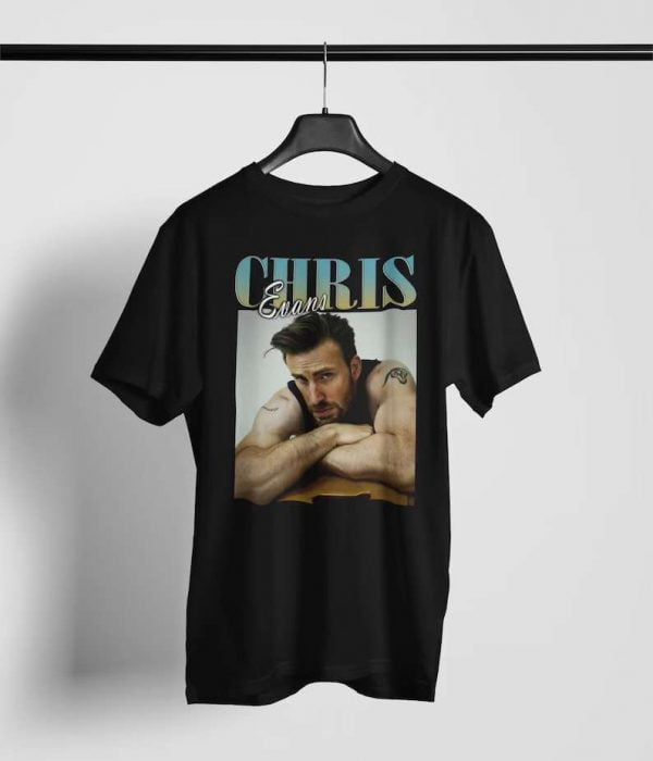 Chris Evans Film Actor Retro T Shirt
