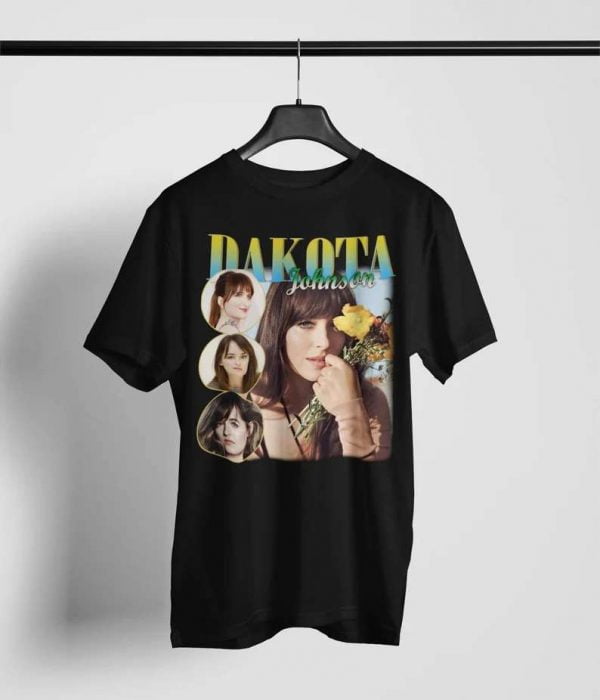 Dakota Johnson Film Actor Retro T Shirt
