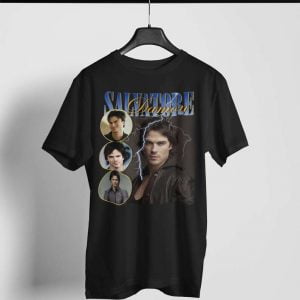 Damon Salvatore The Vampire Diaries Retro T Shirt