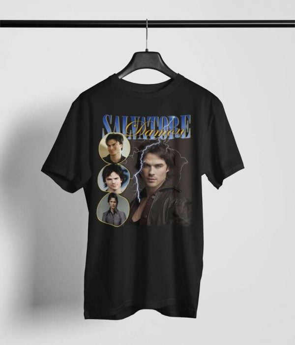 Damon Salvatore The Vampire Diaries Retro T Shirt