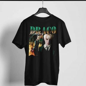 Draco Malfoy Film Actor Retro T Shirt