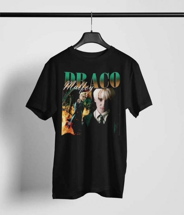 Draco Malfoy Film Actor Retro T Shirt