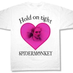Edward Cullen Hold On Tight Spider Monkey T Shirt Robert Patterson