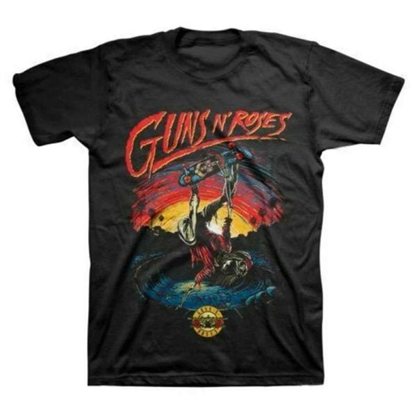 Guns N Roses Skate Music Skater Undead Band T Shirt