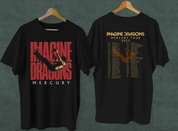 Imagine Dragons Mercury Tour 2022 Concert T Shirt