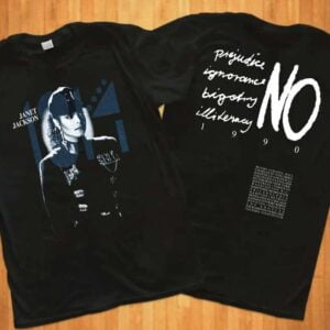 Janet Jackson Rhythm Nation World Tour T Shirt Vintage 1990
