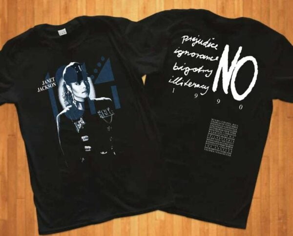 Janet Jackson Rhythm Nation World Tour T Shirt Vintage 1990