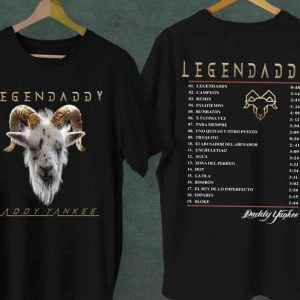 Legendaddy T Shirt Daddy Yankee Rapper La Ultima Vuelta Tour Farewell 2022