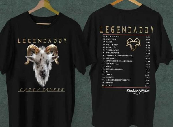 Legendaddy T Shirt Daddy Yankee Rapper La Ultima Vuelta Tour Farewell 2022