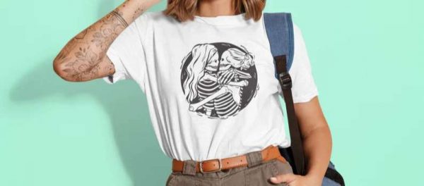 Lesbian Skeleton Love T Shirt