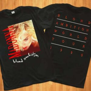 Madonna Blond Ambition World Tour Concert T Shirt Vintage 1990