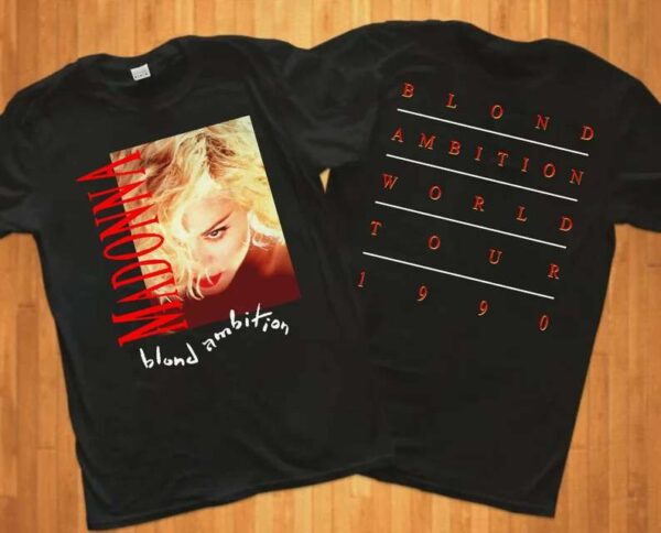 Madonna Blond Ambition World Tour Concert T Shirt Vintage 1990
