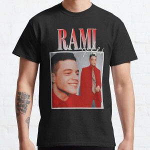 Rami Malek Classic T Shirt Film Movie Actor