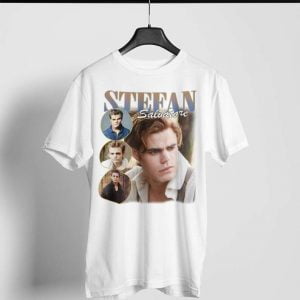 Stefan Salvatore Film Actor Retro T Shirt