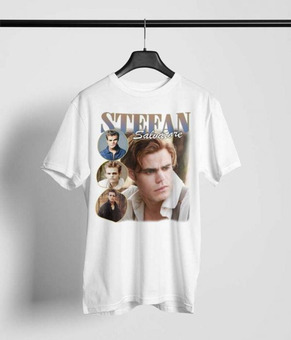 Stefan Salvatore Film Actor Retro T Shirt