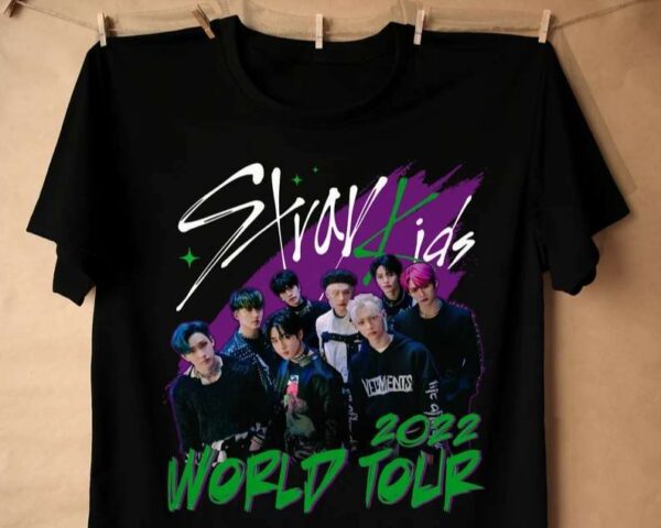Stray Kids World Tour 2022 T Shirt Band Concert