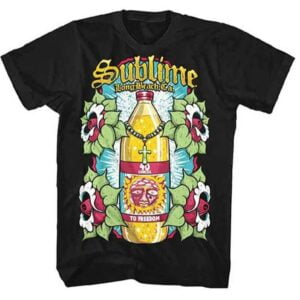 Sublime Rock Band T Shirt 40 Oz Bottle