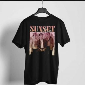 Sunset Curve Band Retro T Shirt