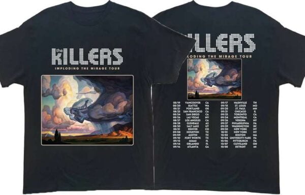 The Killers Imploding The Mirage Tour 2022 T Shirt Concert