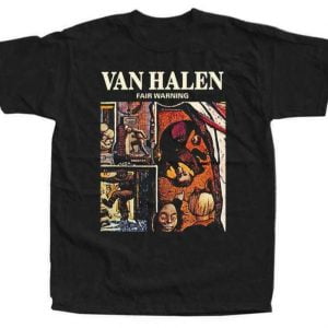 Van Halen Fair Warning Tour 81 Black T Shirt