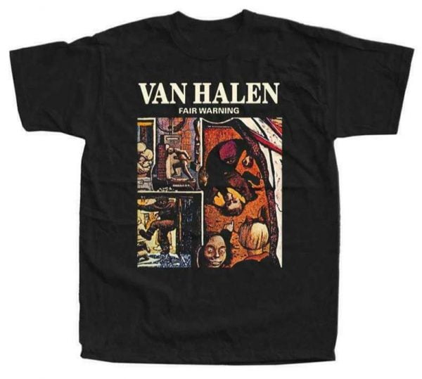 Van Halen Fair Warning Tour 81 Black T Shirt